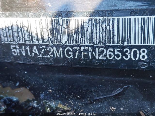 5N1AZ2MG7FN265308 Nissan Murano Platinum