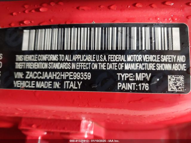 ZACCJAAH2HPE99359 Jeep Renegade Sport Fwd
