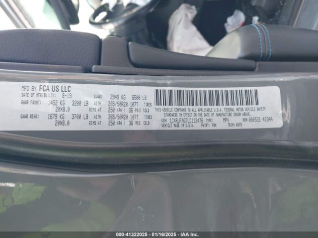 1C4RJFAG7LC112476 Jeep Grand Cherokee Upland 4x4