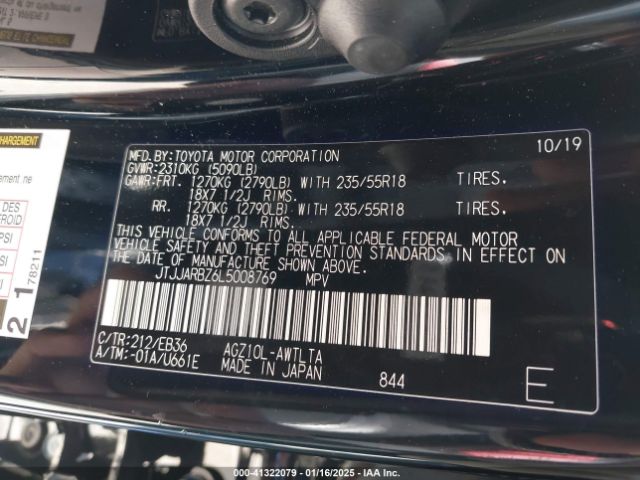 JTJJARBZ6L5008769 Lexus Nx 300 F Sport