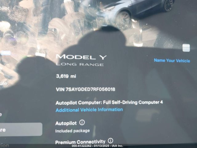 7SAYGDED7RF056018 Tesla Model Y Long Range Dual Motor All-wheel Drive/rwd