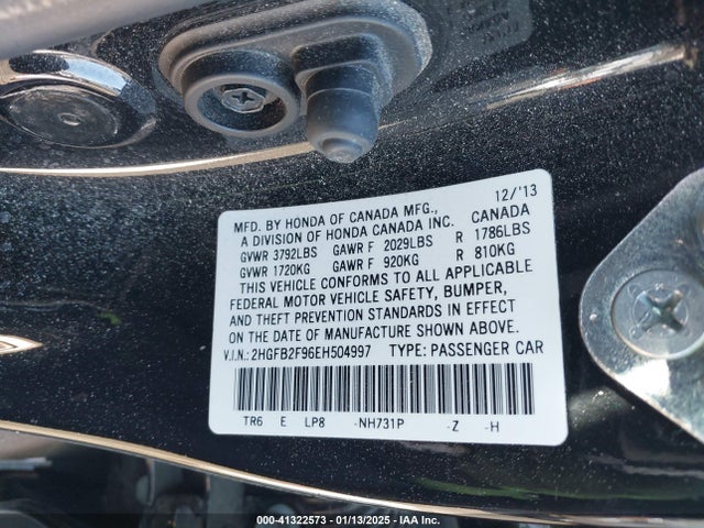 Honda Civic Ex-l 2014 2HGFB2F96EH504997 Image 9