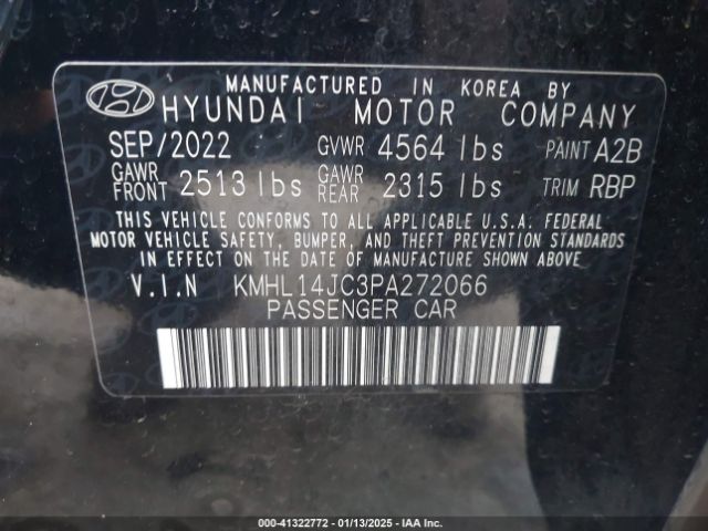 KMHL14JC3PA272066 Hyundai Sonata N Line