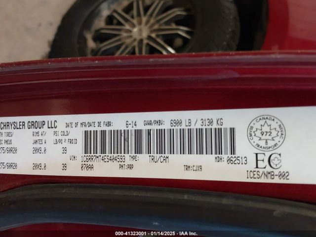 1C6RR7MT4ES404593 RAM 1500 Sport