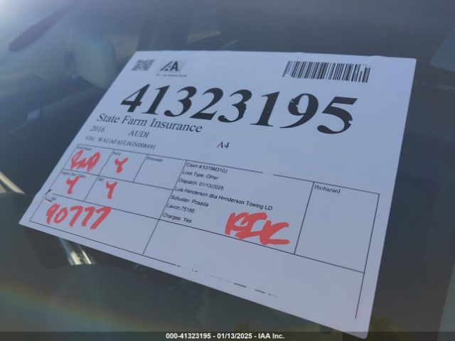 WAUAFAFL0GN008491 Audi A4 2.0t Premium