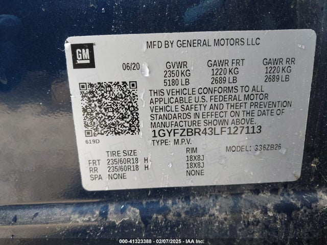 2020 CADILLAC XT4 1GYFZBR43LF127113 Photo 8