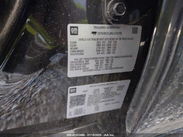 1GTU9FEL8NZ233799 GMC Sierra 1500 Limited 4wd  Short Box Denali