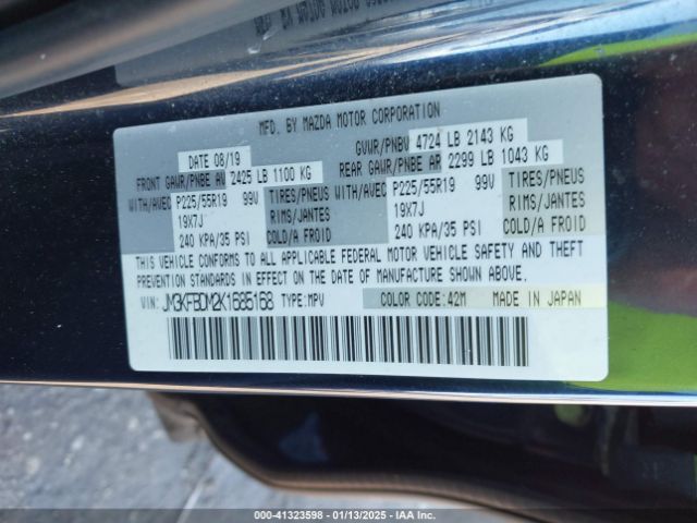 JM3KFBDM2K1685168 Mazda Cx-5 Grand Touring
