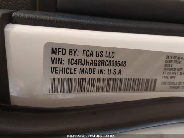 2024 JEEP GRAND CHEROKEE 1C4RJHAG8RC699548 Photo 8