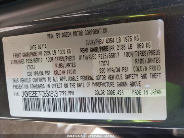JM3KE2BE7F0534613 Mazda CX-5 SPORT