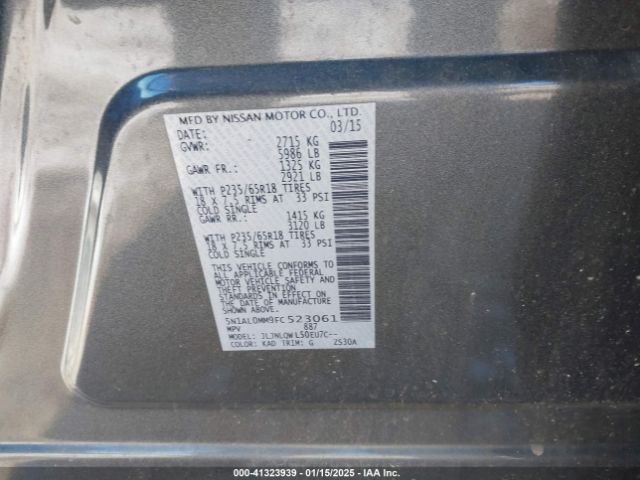 5N1AL0MM9FC523061 Infiniti QX60