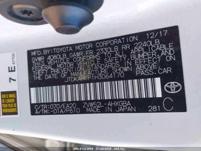 JTDKARFP1H3064170 Toyota Prius Prime Advanced