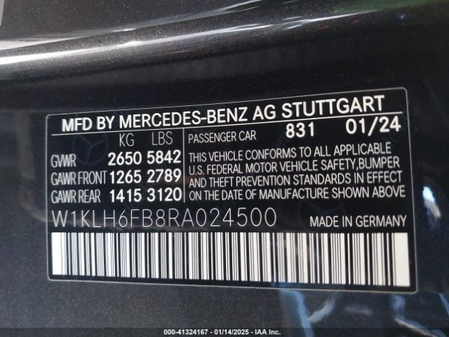 W1KLH6FB8RA024500 Mercedes-Benz E 450 4matic