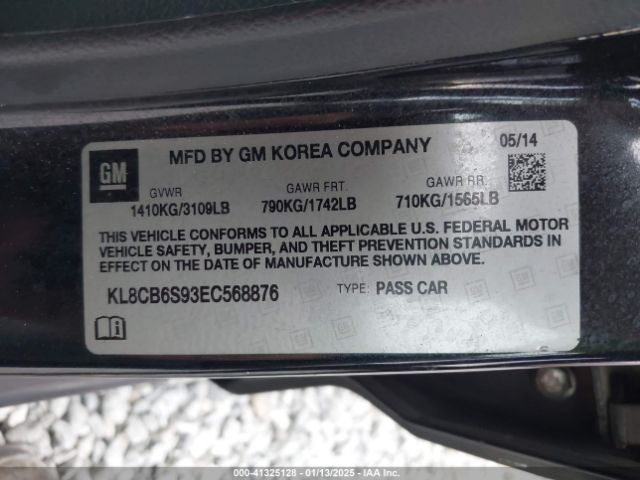 KL8CB6S93EC568876 Chevrolet Spark Ls Auto