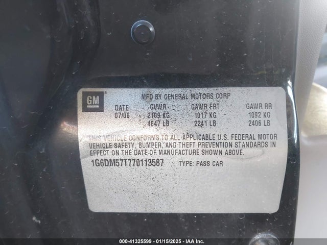 2007 CADILLAC CTS 1G6DM57T770113587 Photo 8
