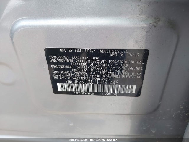 JF2SJGMC4EH441448 Subaru Forester 2.0xt Touring