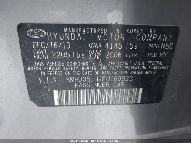 KMHD35LH9EU169923 Hyundai ELANTRA GT