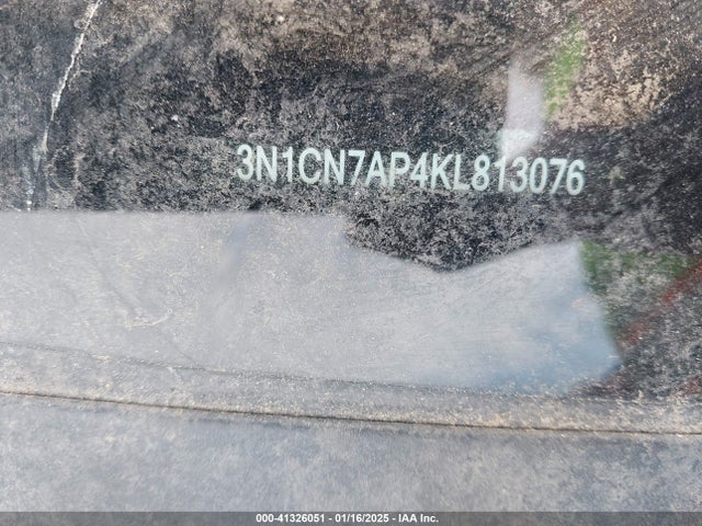 3N1CN7AP4KL813076 Nissan Versa 1.6 Sv