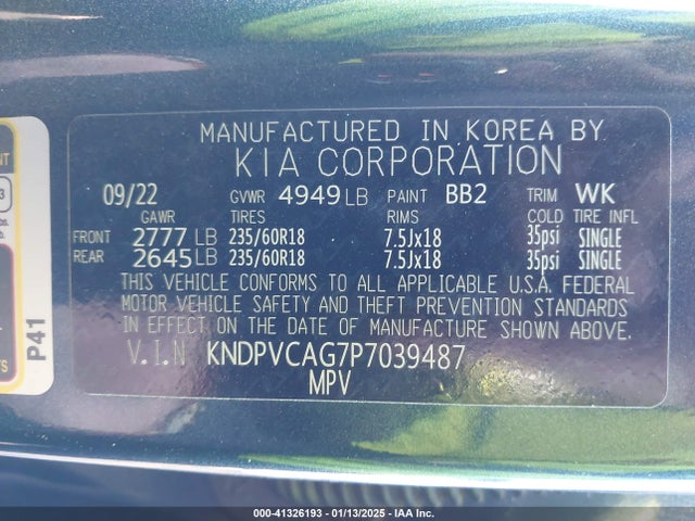 KNDPVCAG7P7039487 KIA Sportage Hybrid Ex