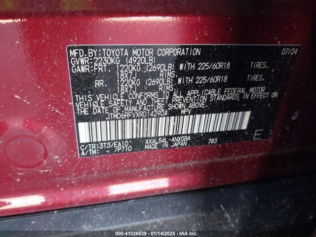 Toyota RAV4 2024 JTMD6RFVXRD142904 Image 9