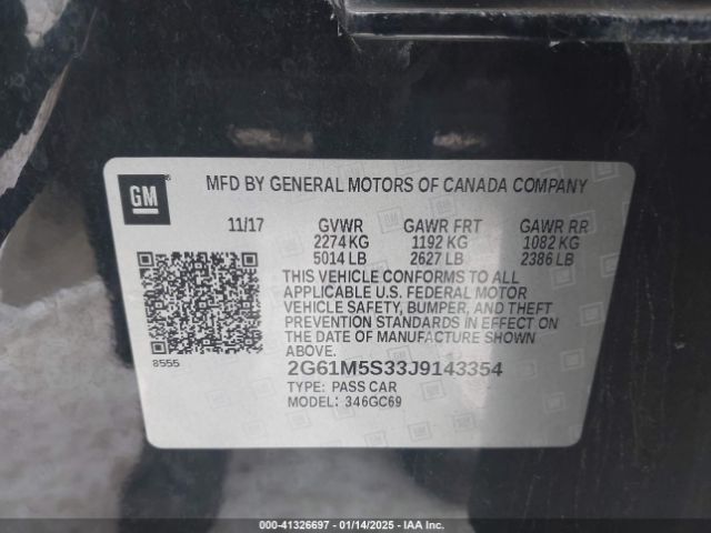 2G61M5S33J9143354 Cadillac XTS LUXURY