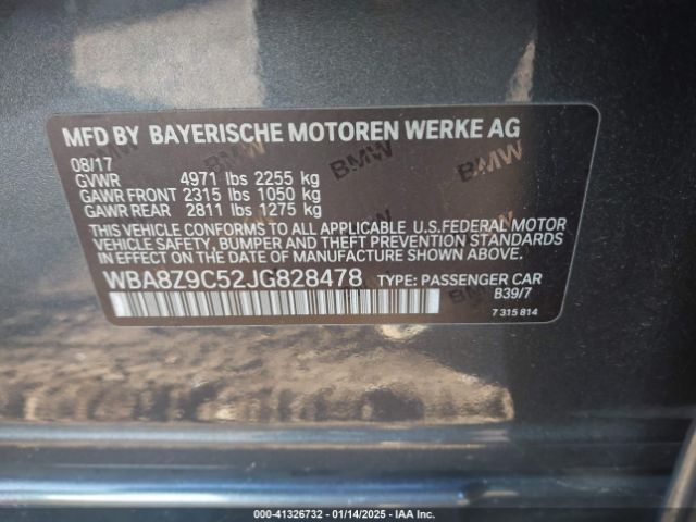 2018 BMW 330I GRAN TURISMO WBA8Z9C52JG828478 Photo 8