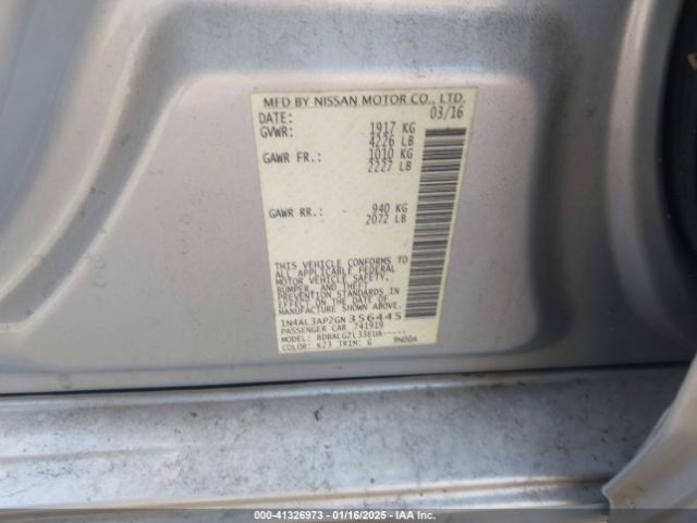 1N4AL3AP2GN356445 Nissan Altima