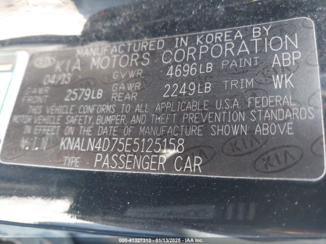 KNALN4D75E5125158 KIA Cadenza Premium
