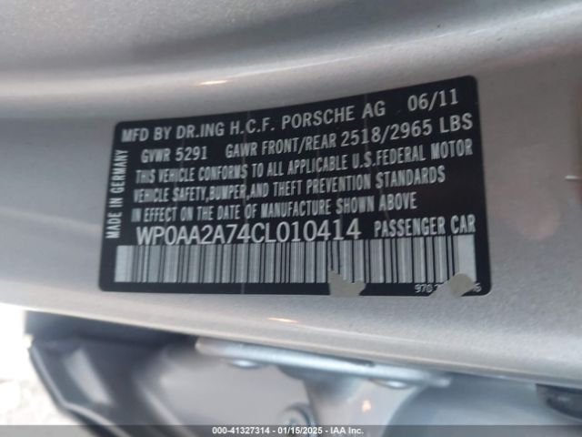2012 PORSCHE PANAMERA WP0AA2A74CL010414 Photo 8
