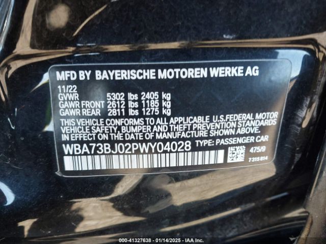 WBA73BJ02PWY04028 BMW 540 I Xdrive