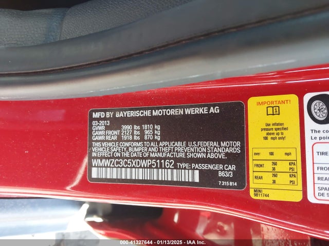 2013 MINI COUNTRYMAN WMWZC3C5XDWP51162 Photo 8