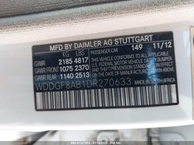 2013 MERCEDES-BENZ C-CLASS WDDGF8AB1DR270633 Photo 8