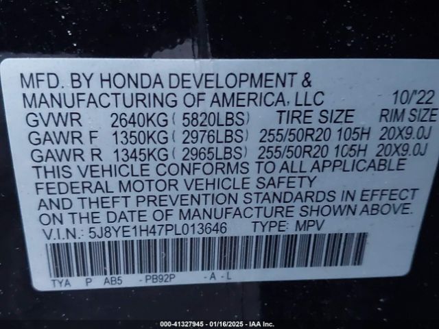 2023 ACURA MDX 5J8YE1H47PL013646 Photo 8
