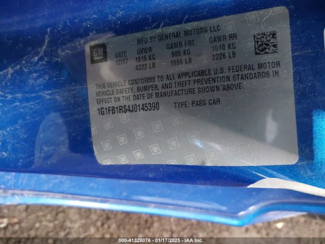 1G1FB1RS4J0145390 Chevrolet Camaro 1lt