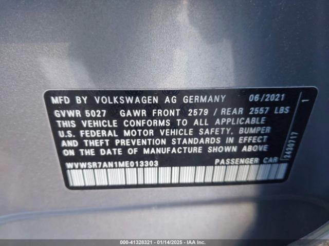 WVWSR7AN1ME013303 Volkswagen Arteon 2.0t Sel R-line