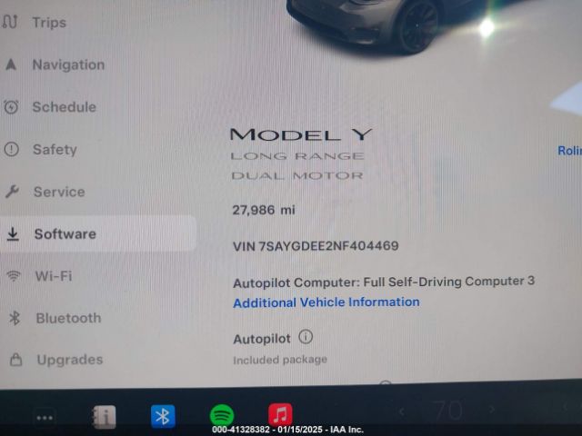 7SAYGDEE2NF404469 Tesla Model Y Long Range Dual Motor All-wheel Drive