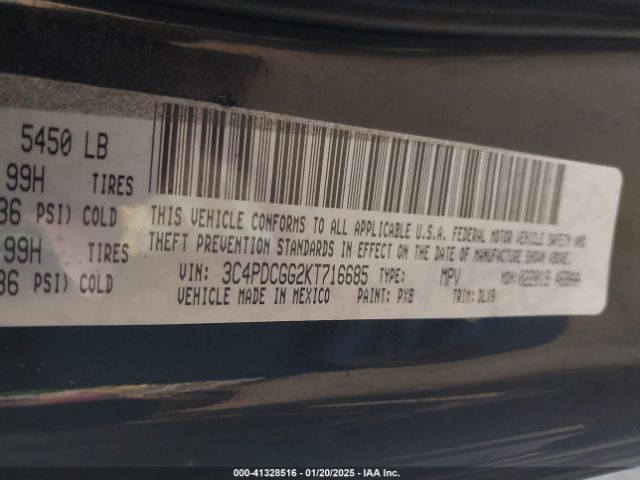 3C4PDCGG2KT716685 Dodge Journey Crossroad