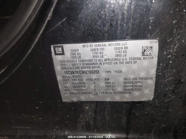 1GCVKREC0HZ190283 Chevrolet Silverado 1500 2lt