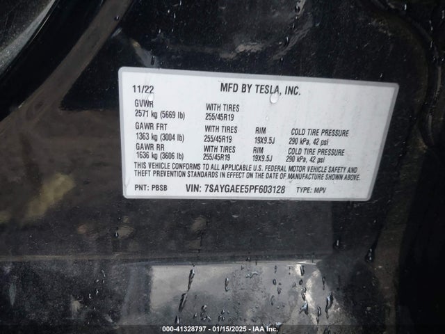 2023 TESLA MODEL Y 7SAYGAEE5PF603128 Photo 8