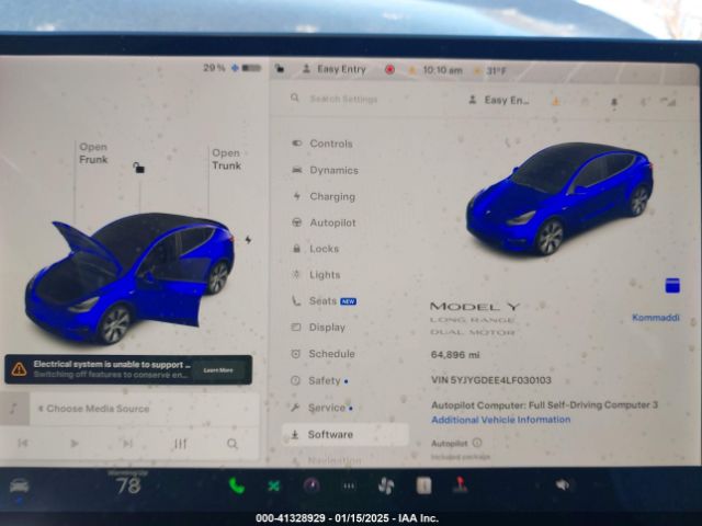 2020 TESLA MODEL Y 5YJYGDEE4LF030103 Photo 6