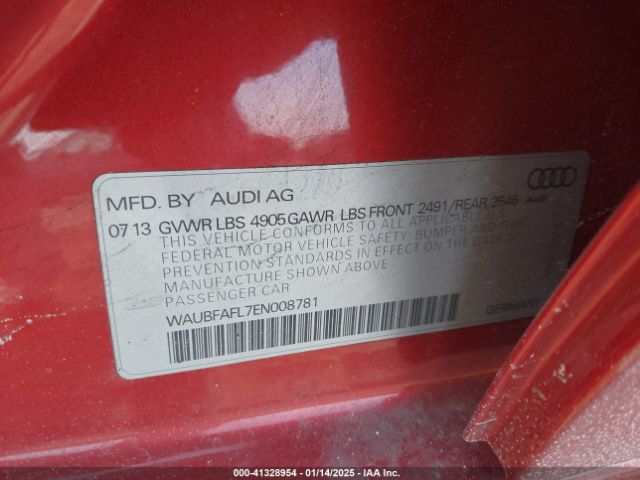 WAUBFAFL7EN008781 Audi A4 2.0t Premium
