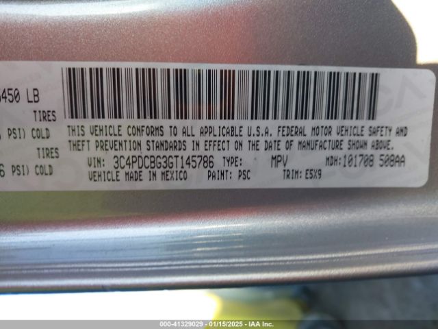 3C4PDCBG3GT145786 Dodge Journey Sxt