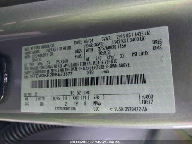 1FTEW2KP2RKE73877 Ford F-150 Stx
