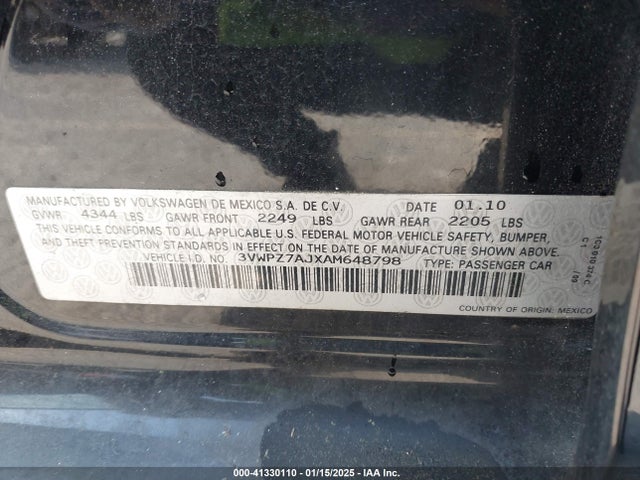 2010 VOLKSWAGEN JETTA SPORTWAGEN 3VWPZ7AJXAM648798 Photo 8