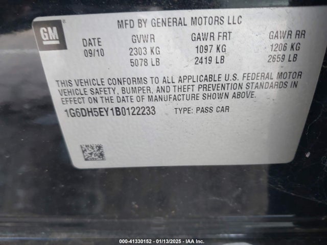 2011 CADILLAC CTS 1G6DH5EY1B0122233 Photo 8