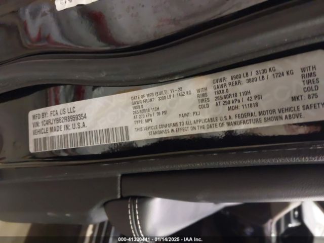 1C4RJYB62R8959354 Jeep Grand Cherokee 4xe