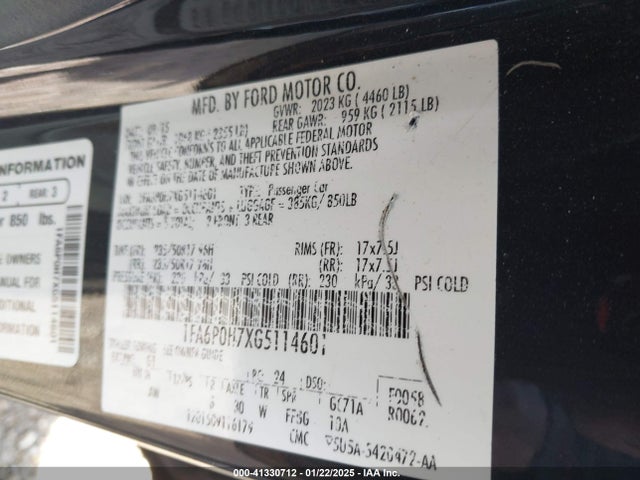 Ford FUSION SE 2016 1FA6P0H7XG5114601 Image 9