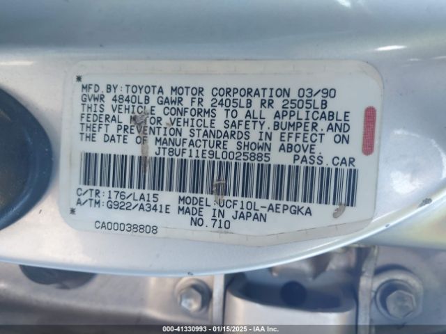 1990 LEXUS LS JT8UF11E9L0025885 Photo 8