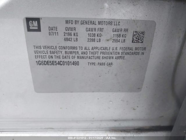 2012 CADILLAC CTS 1G6DE5E54C0101490 Photo 8