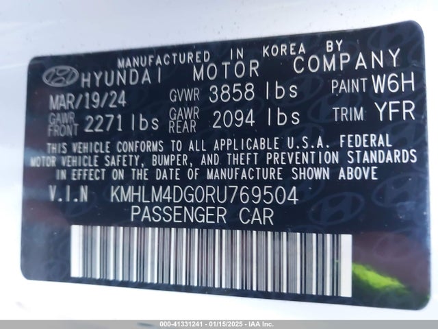 Hyundai ELANTRA SEL 2024 KMHLM4DG0RU769504 Image 25